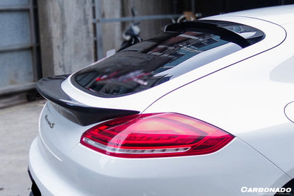 2013-2016 Porsche Panamera 970.2 TAS Style Carbon Fiber Trunk Spoiler - Carbonado