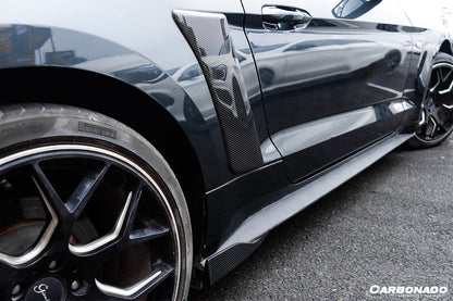 2014-2017 Ford Mustang Rsh Style Carbon Fiber Quarter Panel Side Scoops - Carbonado
