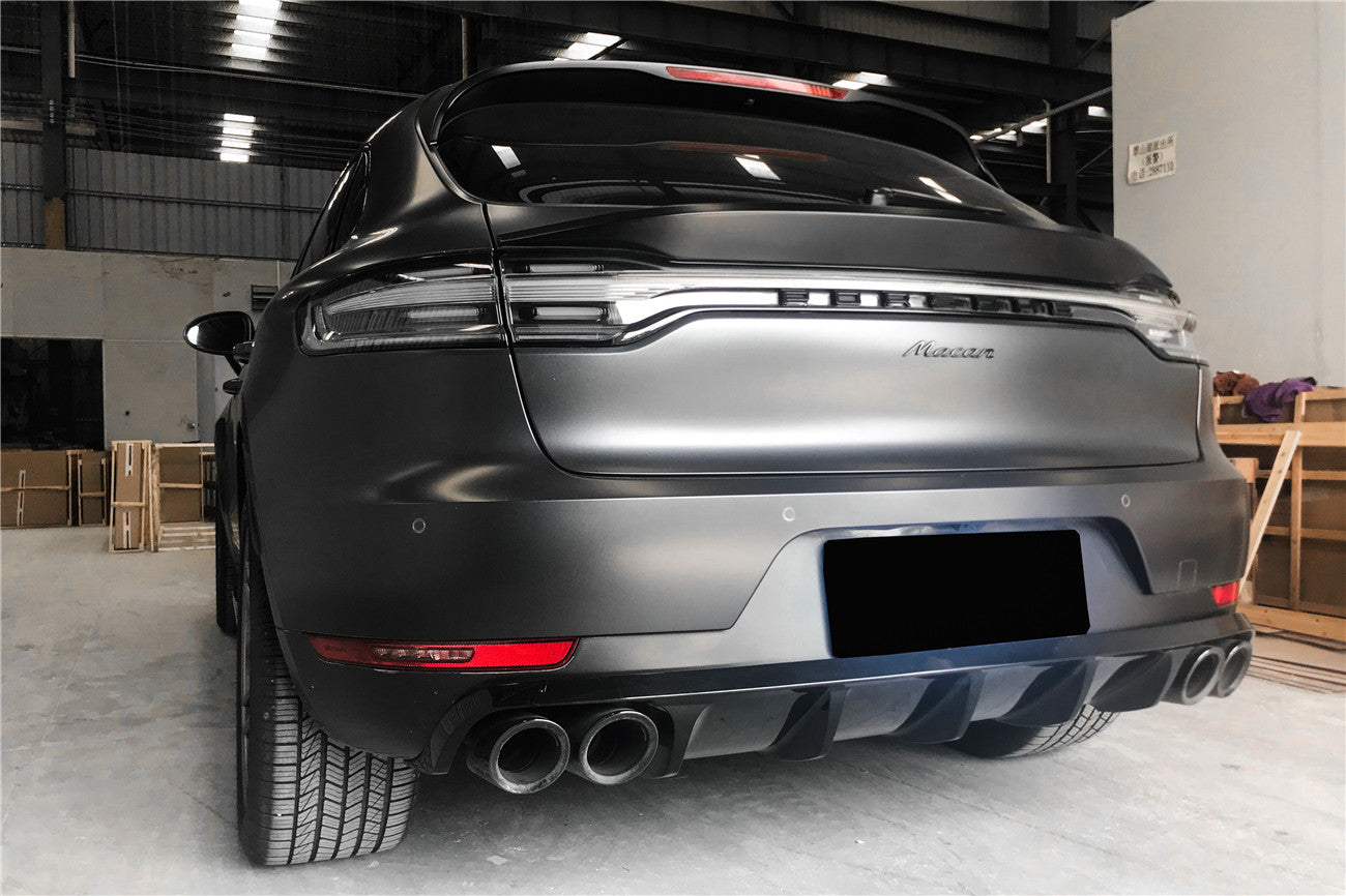 2018-2021 Porshe Macan TA Style Carbon Fiber Rear Decklid Spoiler - Carbonado