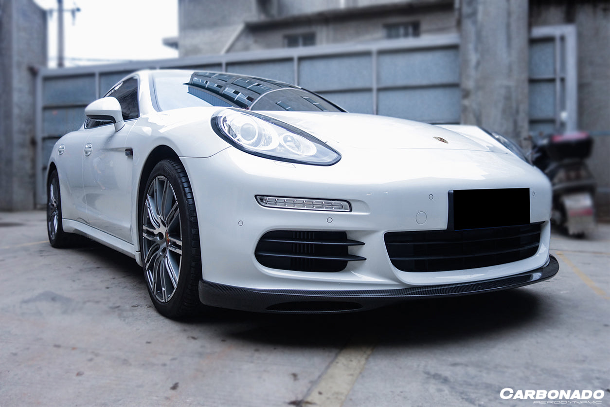 2013-2016 Porsche Panamera 970.2 GMT Style Carbon Fiber Front Lip - Carbonado
