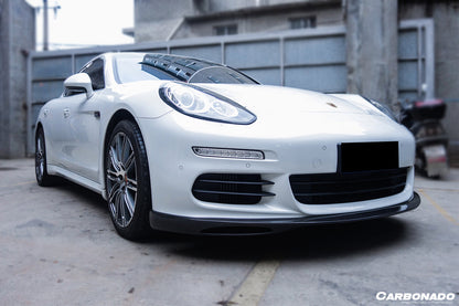 2013-2016 Porsche Panamera 970.2 GMT Style Carbon Fiber Front Lip - Carbonado