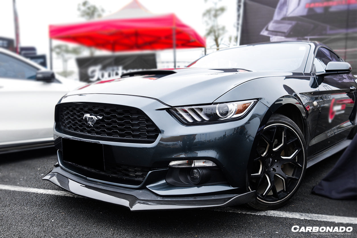 2014-2017 Ford Mustang Rsh Style Carbon Fiber Front Lip - Carbonado