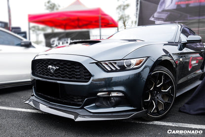 2014-2017 Ford Mustang Rsh Style Carbon Fiber Front Lip - Carbonado