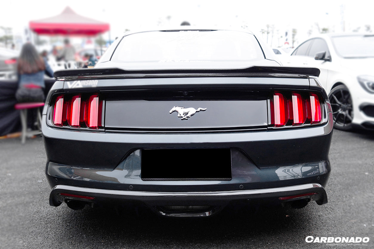 2014-2017 Ford Mustang Rsh Style Carbon Rear Diffuser - DarwinPRO Aerodynamics