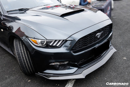 2014-2017 Ford Mustang Rsh Style Carbon Fiber Front Lip - Carbonado