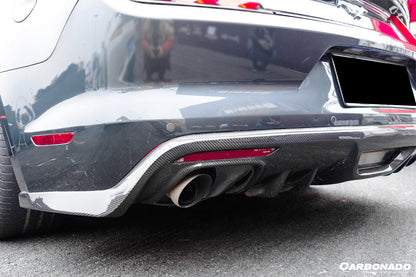 2014-2017 Ford Mustang Rsh Style Carbon Rear Diffuser - DarwinPRO Aerodynamics