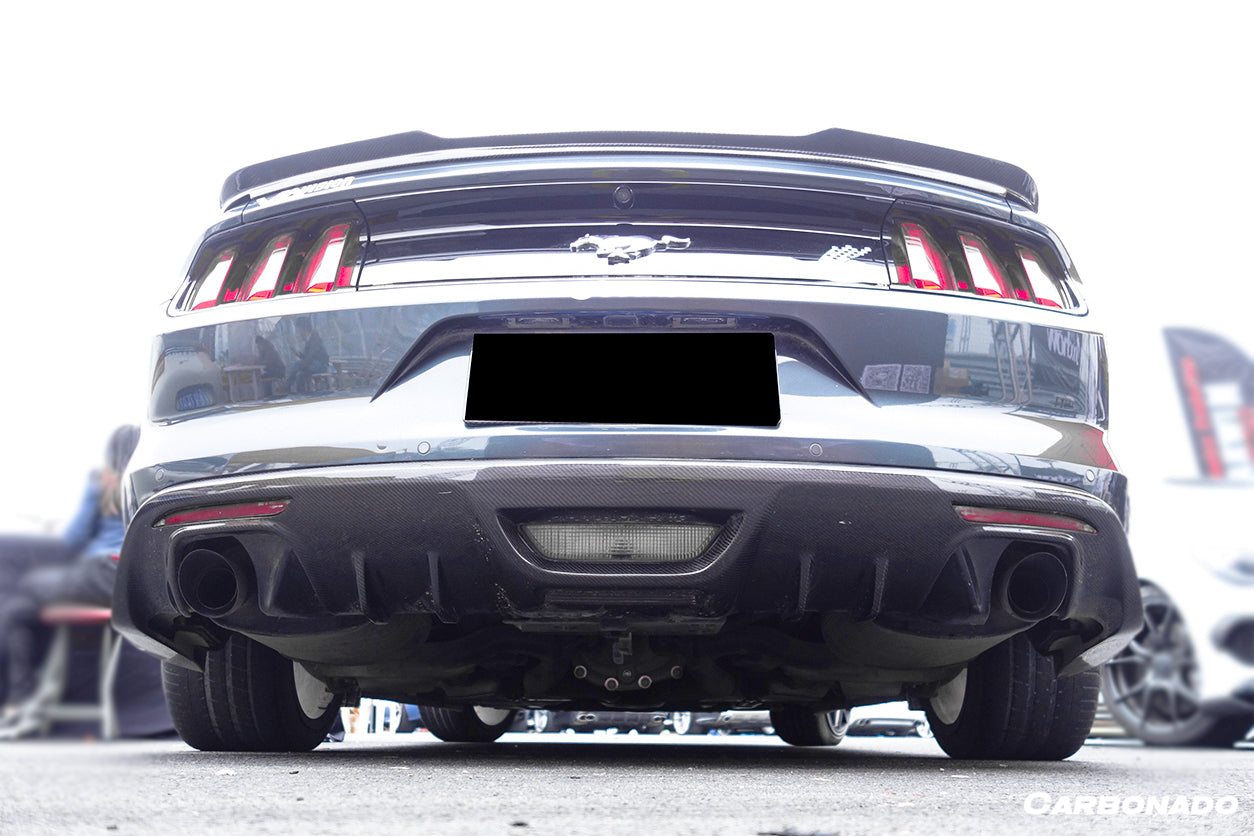 2014-2017 Ford Mustang Rsh Style Carbon Rear Diffuser - DarwinPRO Aerodynamics