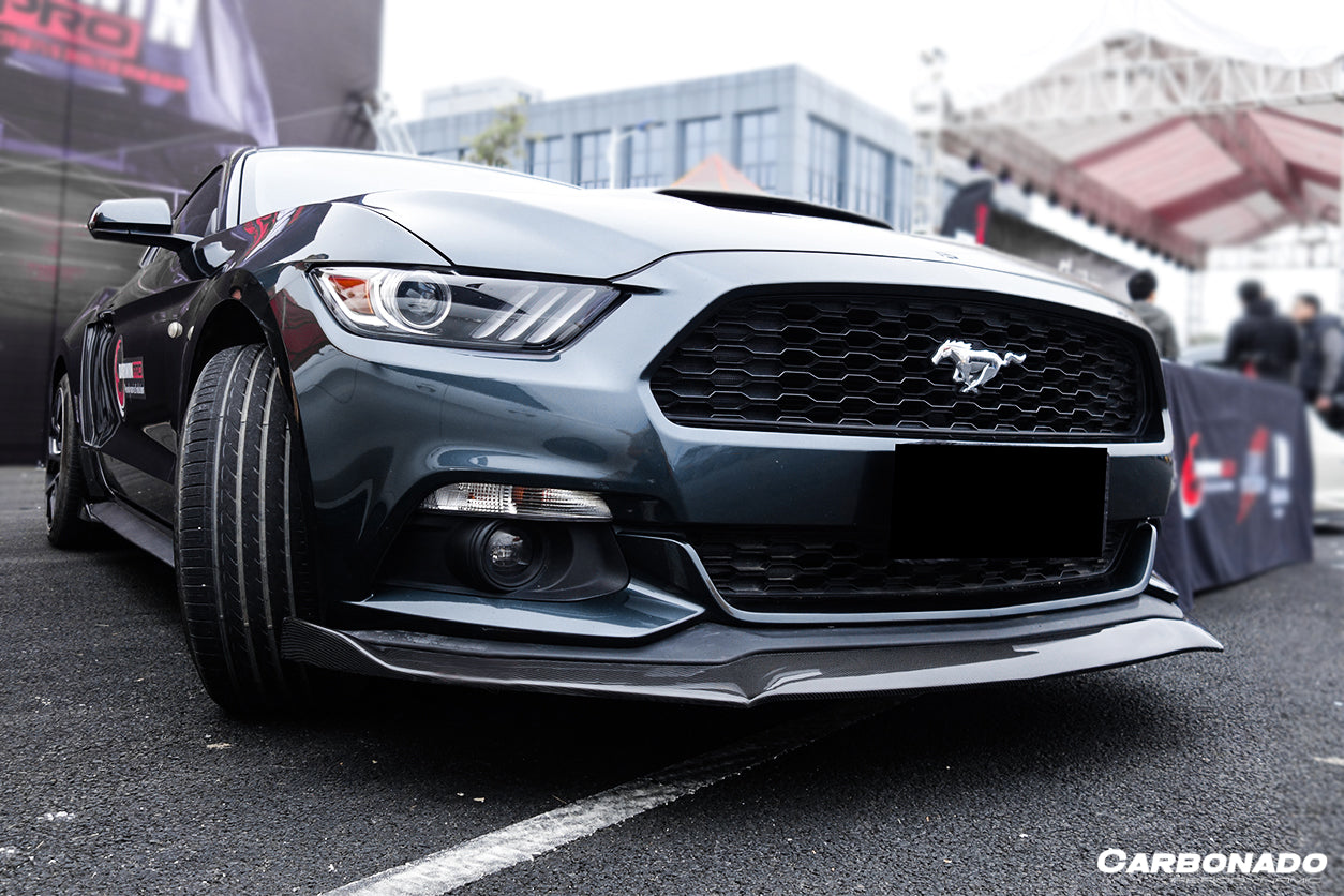 2014-2017 Ford Mustang Rsh Style Carbon Fiber Front Lip - Carbonado