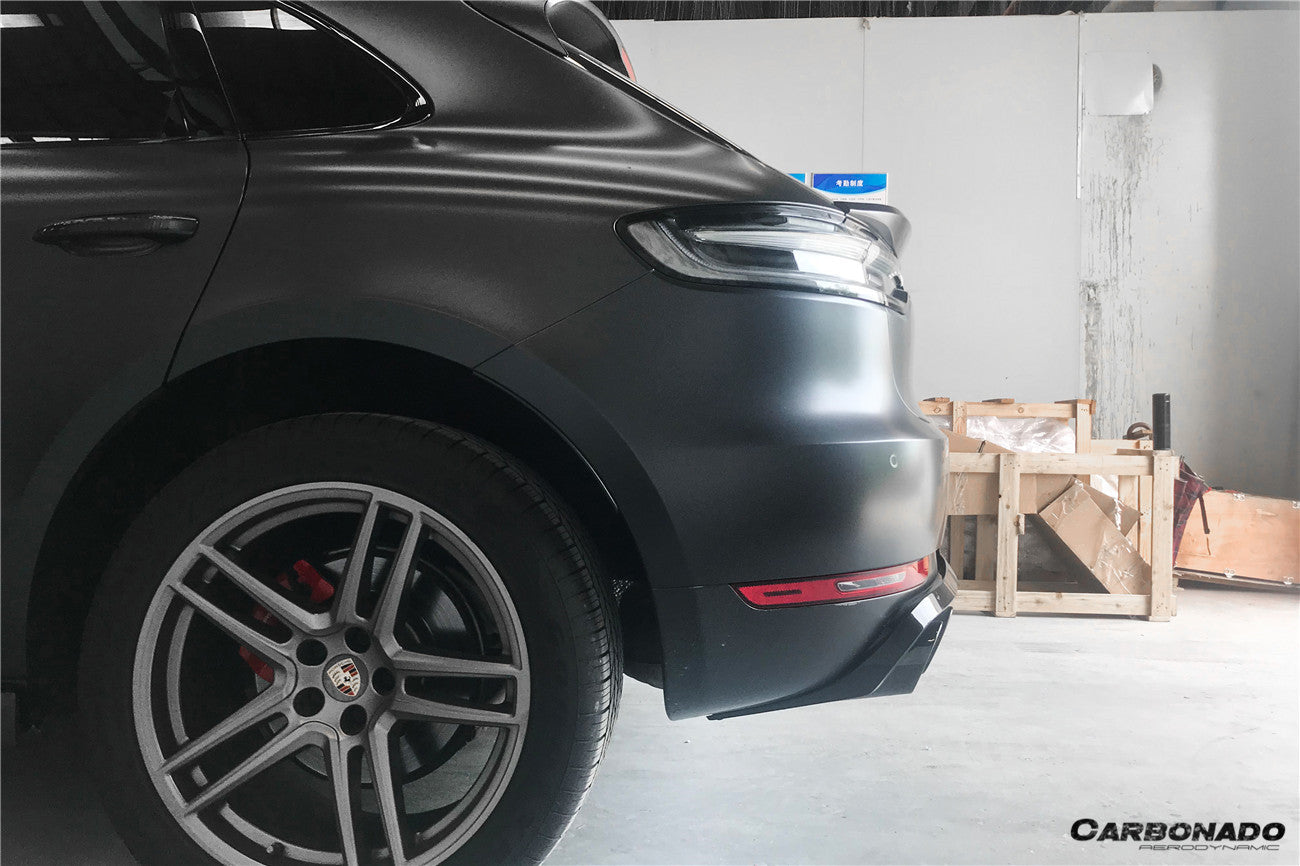 2018-2021 Porshe Macan/S TA Style Carbon Fiber Rear Lip - Carbonado