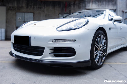 2013-2016 Porsche Panamera 970.2 GMT Style Carbon Fiber Front Lip - Carbonado