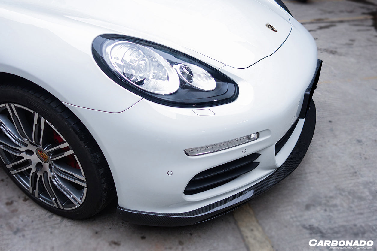 2013-2016 Porsche Panamera 970.2 GMT Style Carbon Fiber Front Lip - Carbonado