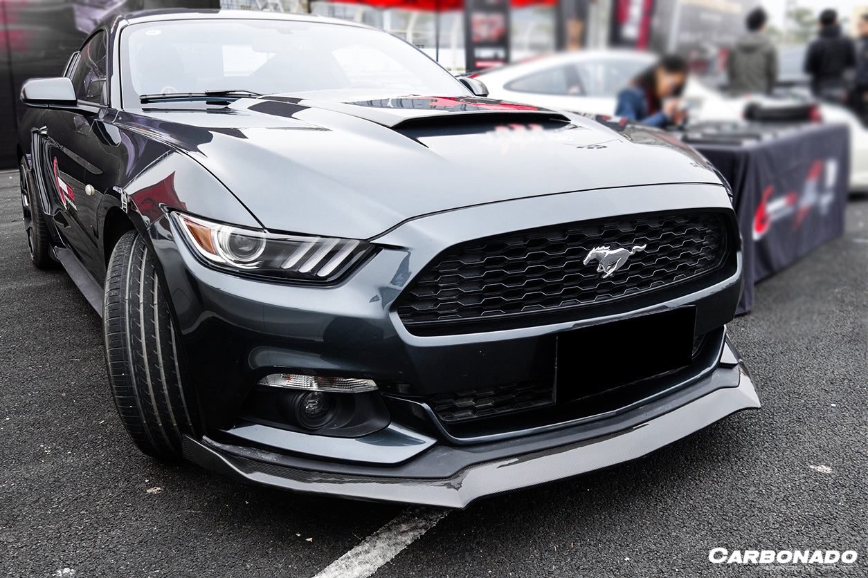 2014-2017 Ford Mustang Rsh Style Carbon Fiber Front Lip - Carbonado
