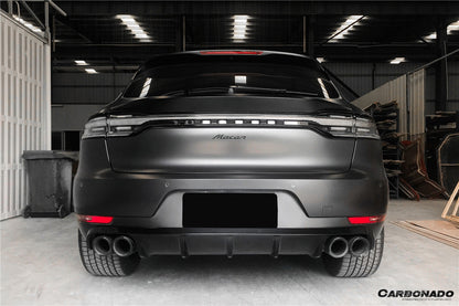 2018-2021 Porshe Macan/S TA Style Carbon Fiber Rear Lip - Carbonado