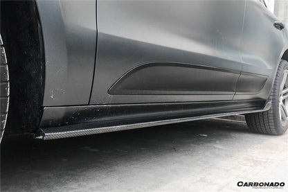 2018-2021 Porshe Macan TA Style Carbon Fiber Side Skirts - Carbonado