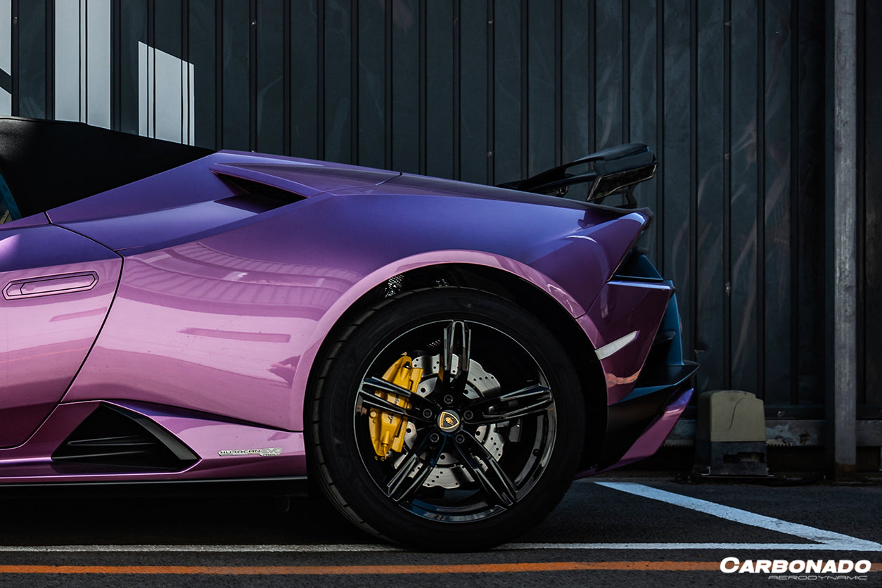 2015-2020 Lamborghini Huracan LP610/LP580 MD Style Carbon Fiber Trunk Spoiler w/ Base - Carbonado