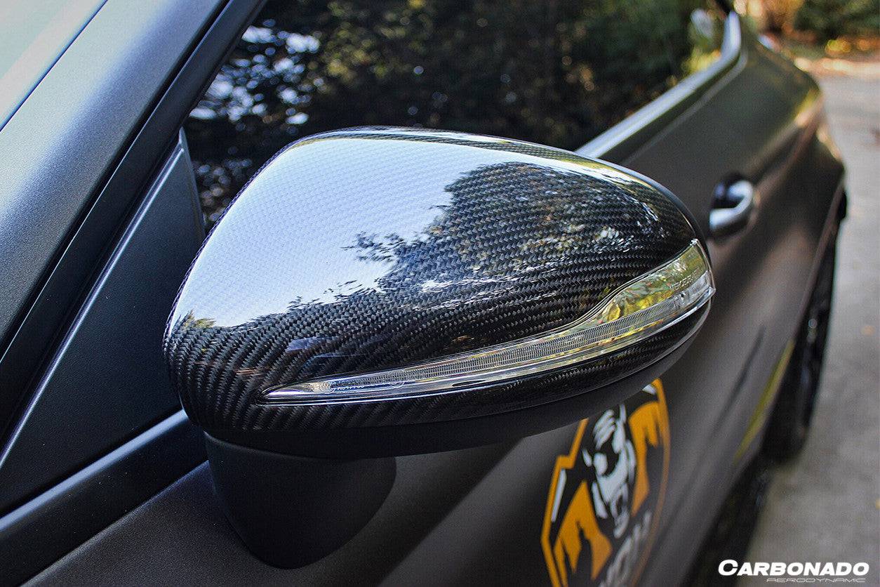 2014-2021 Mercedes Benz C-Class W205/ S-Class W222 C217/ E-Class W213 2/4 Door Dry Carbon Fiber Mirror Cover - Carbonado Aero