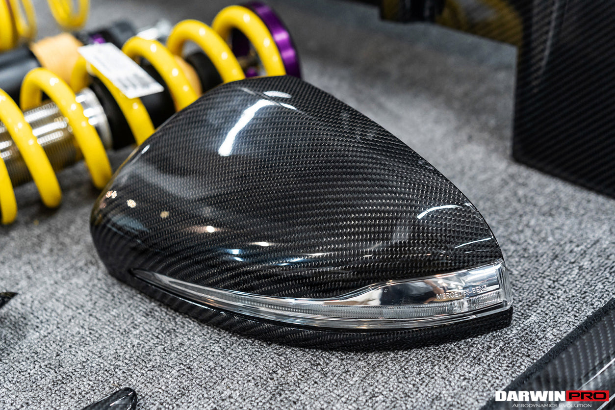 2014-2021 Mercedes Benz C-Class W205/ S-Class W222 C217/ E-Class W213 2/4 Door Dry Carbon Fiber Mirror Housing Replacement - DarwinPRO Aerodynamics