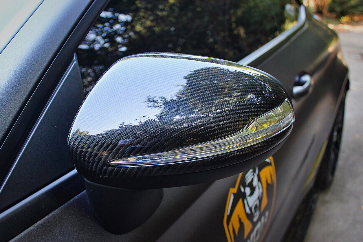2014-2021 Mercedes Benz C-Class W205/ S-Class W222 C217/ E-Class W213 2/4 Door Dry Carbon Fiber Mirror Housing Replacement - DarwinPRO Aerodynamics