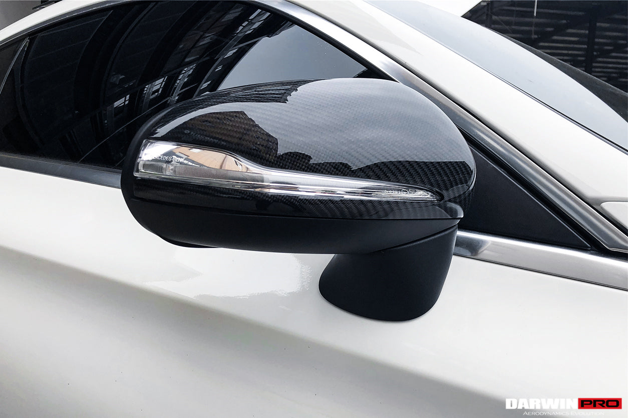 2014-2021 Mercedes Benz C-Class W205/ S-Class W222 C217/ E-Class W213 2/4 Door Dry Carbon Fiber Mirror Housing Replacement - DarwinPRO Aerodynamics