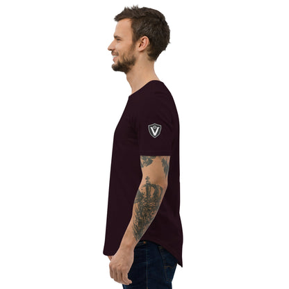 Valvetronic Design Valvetronic Men's Curved Hem T-Shirt white text