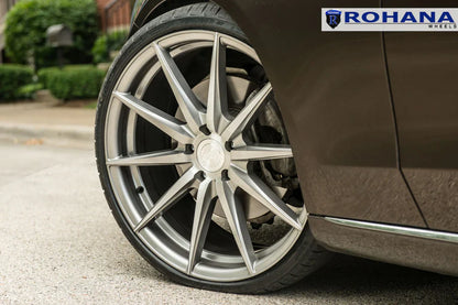 Rohana RFX1 20x11 ET45 Brushed Titanium 5x130 – (Square Set of 4)