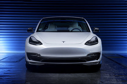 2017-2023 Tesla Model 3 IMP Performance Carbon Fiber Front Lip - DarwinPRO Aerodynamics