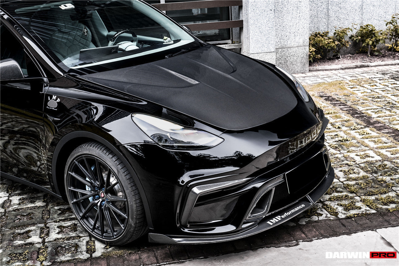 2020-2022 Tesla Model Y IMP Performance Carbon Fiber Front Bumper - DarwinPRO Aerodynamics