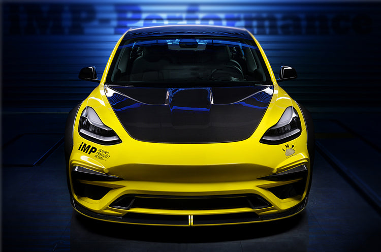 2017-2020 Tesla Model 3 IMPII Performance Partial Carbon Fiber Full Body Kit - DarwinPRO Aerodynamics