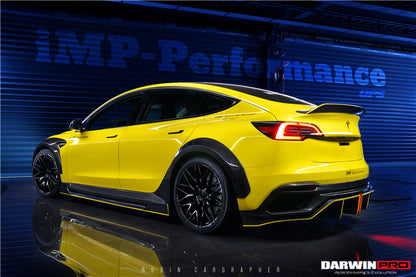 2017-2020 Tesla Model 3 IMPII Performance Partial Carbon Fiber Full Body Kit - DarwinPRO Aerodynamics