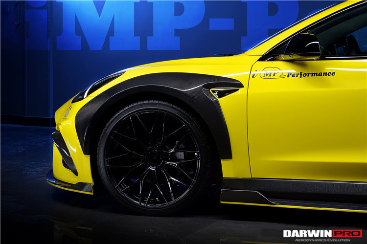 2017-2020 Tesla Model 3 IMPII Performance Partial Carbon Fiber Full Body Kit - DarwinPRO Aerodynamics