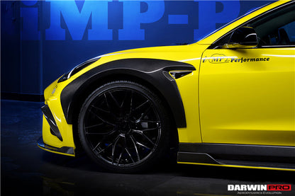 2017-2020 Tesla Model 3 IMPII Performance Partial Carbon Fiber Full Body Kit - DarwinPRO Aerodynamics