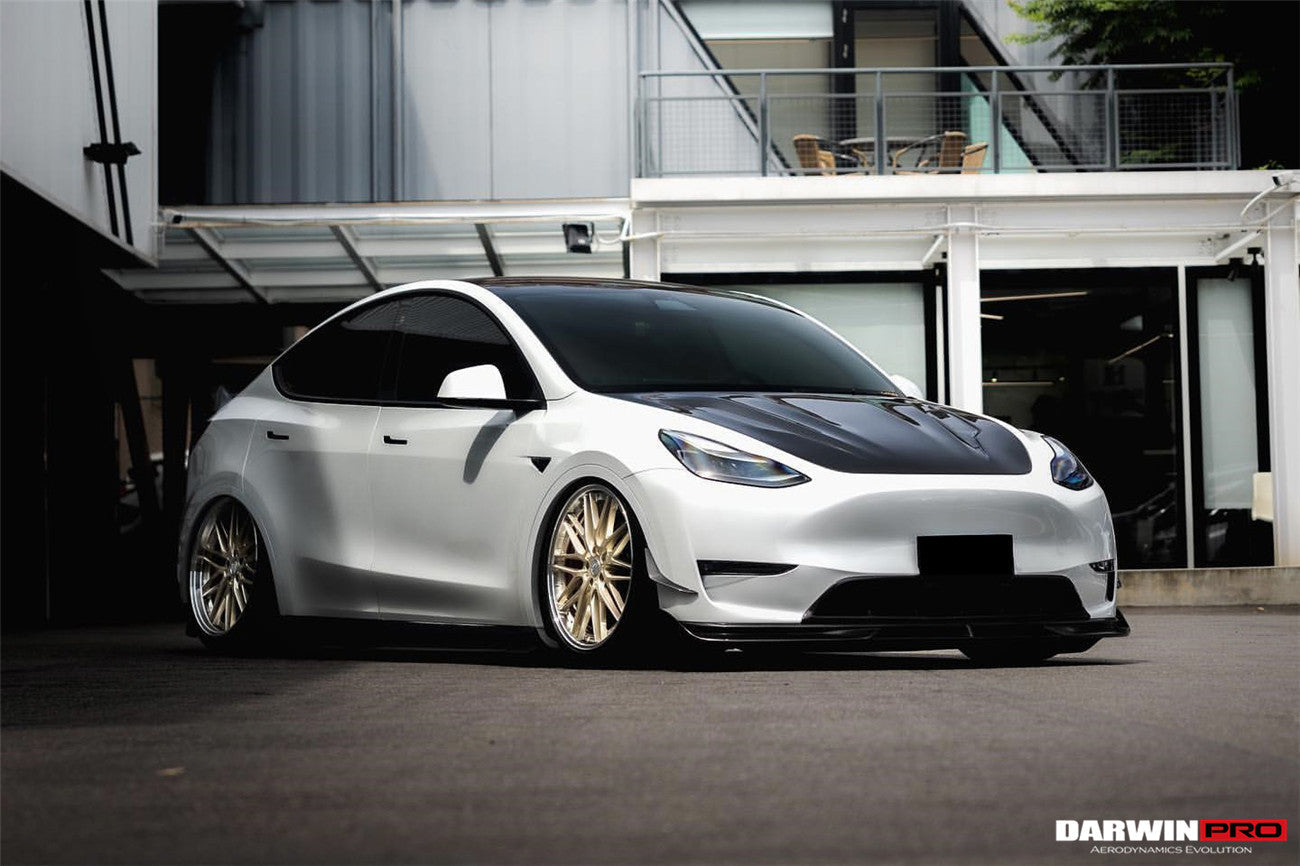 2020-2023 Tesla Model Y IMP Performance Carbon Fiber Front Canards - DarwinPRO Aerodynamics