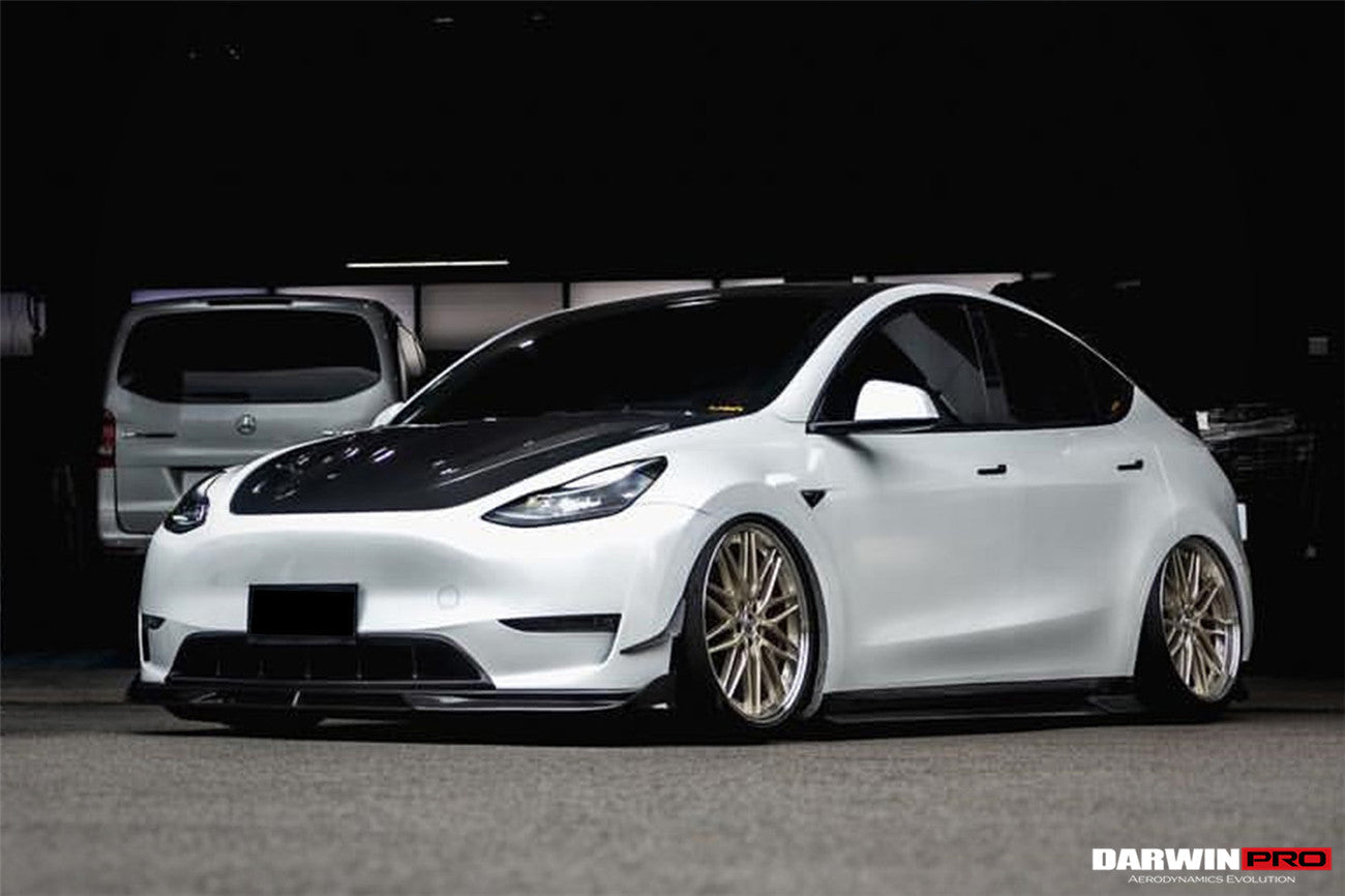 2020-2023 Tesla Model Y IMP Performance Carbon Fiber Front Canards - DarwinPRO Aerodynamics