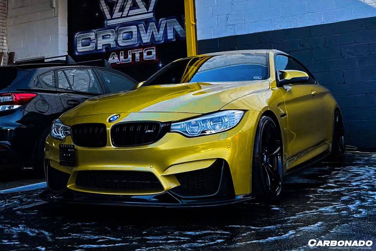 2014-2020 BMW M3 F80 M4 F82 BS Style Carbon Fiber Front Lip - Carbonado Aero