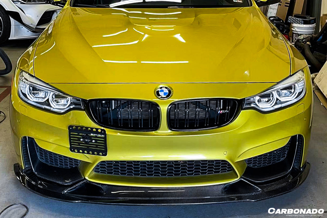 2014-2020 BMW M3 F80 & M4 F82 BS Style Carbon Fiber Front Lip - Carbonado