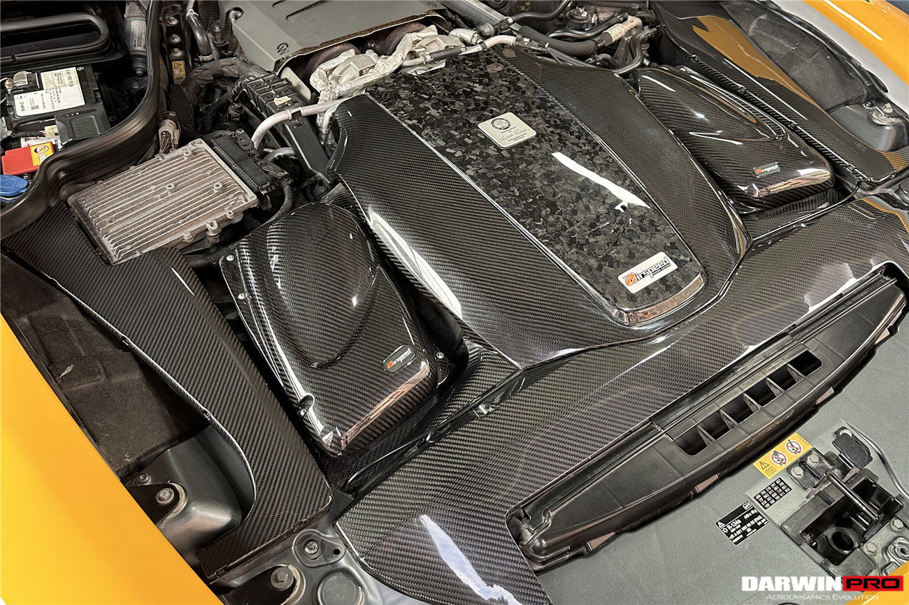 2015-2020 Mercedes Benz AMG GT/GTS Autoclave Carbon Fiber Radiator Cover Repalcement - DarwinPRO Aerodynamics