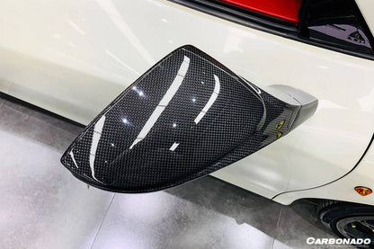 2010-2015 Ferrari 458 Coupe Spyder Speciale OE Style DRY Carbon Fiber Mirror Housing - Carbonado Aero