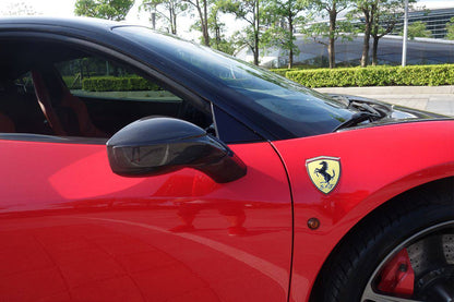 2010-2015 Ferrari 458 Coupe & Spider & Speciale OE Style DRY Carbon Fiber Mirror Housing - Carbonado