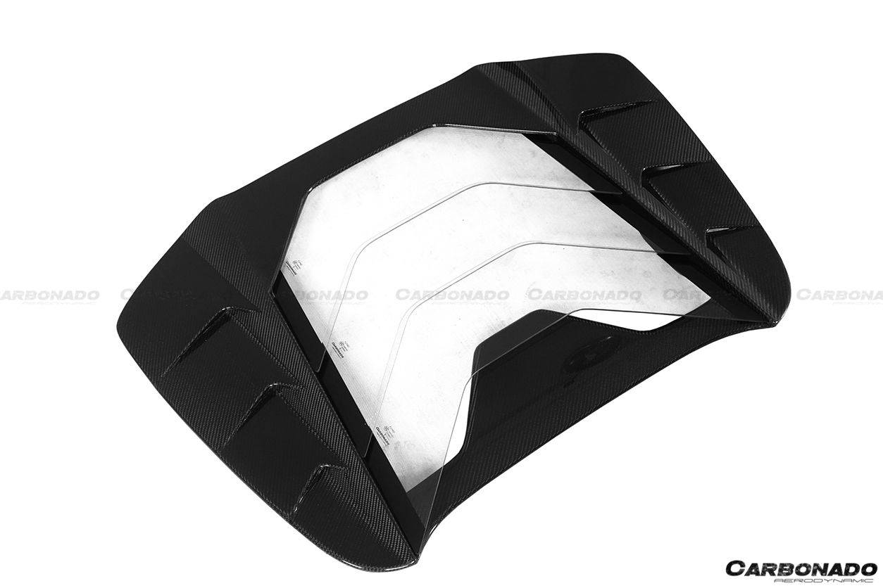 2015-2019 Ferrari 488 Spyder MSY Style Carbon Fiber Engine Hood - Carbonado