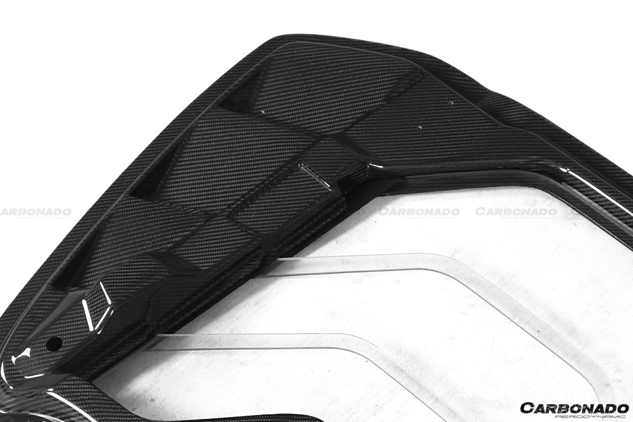 2015-2020 Ferrari 488 Spyder MSY Style Carbon Fiber Engine Hood - Carbonado