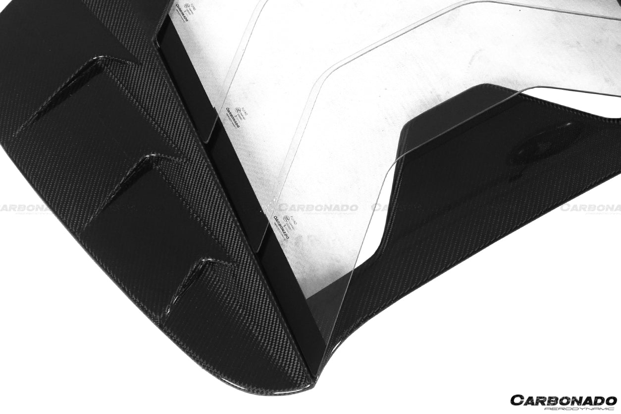 2015-2020 Ferrari 488 Spyder MSY Style Carbon Fiber Engine Hood - Carbonado