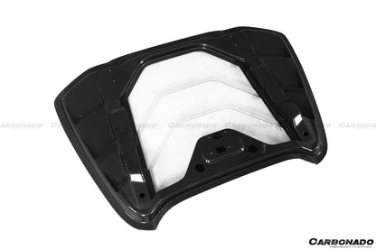 2015-2020 Ferrari 488 Spyder MSY Style Carbon Fiber Engine Hood - Carbonado