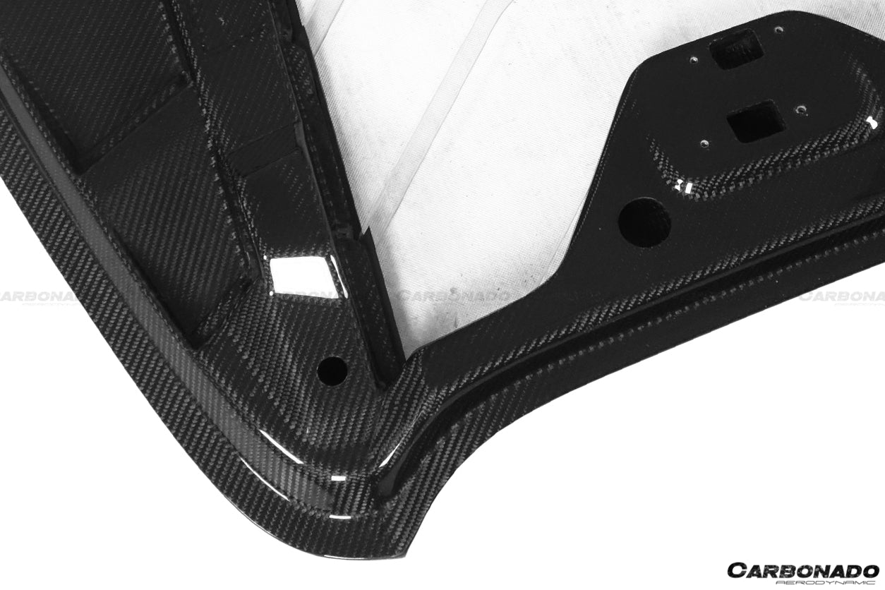 2015-2020 Ferrari 488 Spyder MSY Style Carbon Fiber Engine Hood - Carbonado