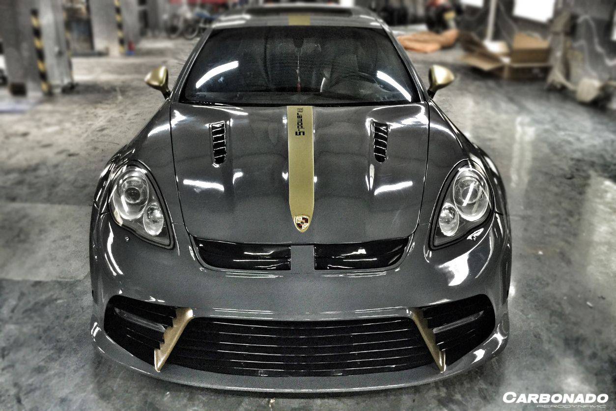 2009-2016 Porsche Panamera 970.1 MSY Style Hood - Carbonado