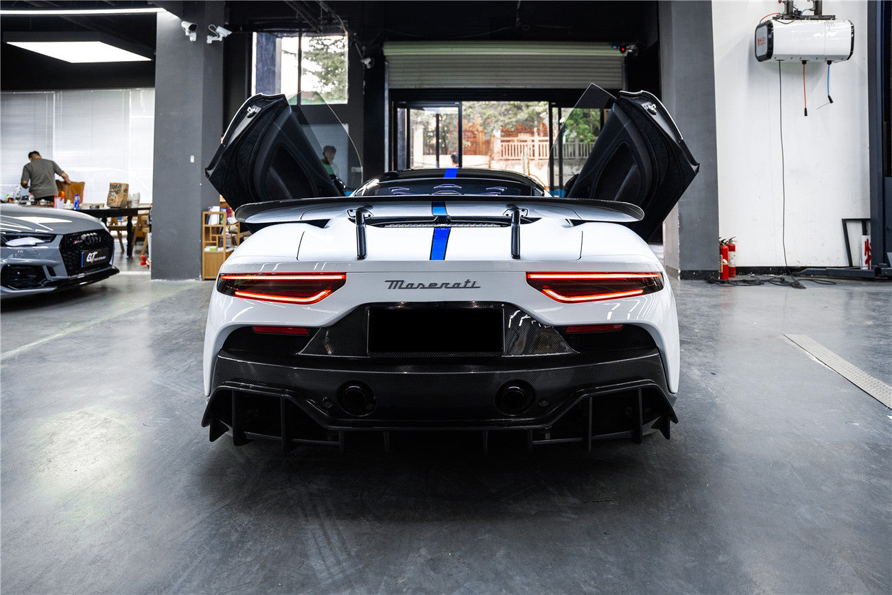 2020-UP Maserati MC20 SVD Style Dry Carbon Fiber GT Wing - Carbonado