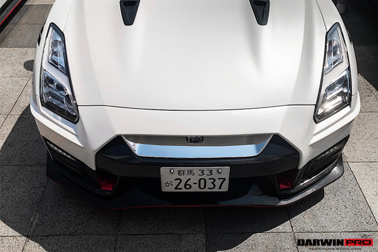 2017-2022 Nissan GTR R35 EBA NSM Style Partial Carbon Fiber Front Bumper - DarwinPRO Aerodynamics