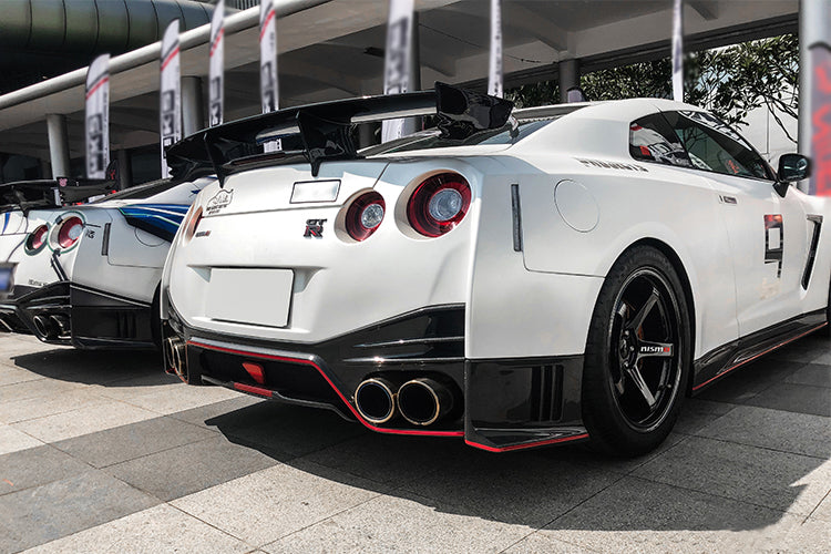 DarwinPRO 2008-2022 Nissan GTR R35 CBA DBA EBA NSM Style Partial Carbon Fiber Rear Bumper - DarwinPRO Aerodynamics