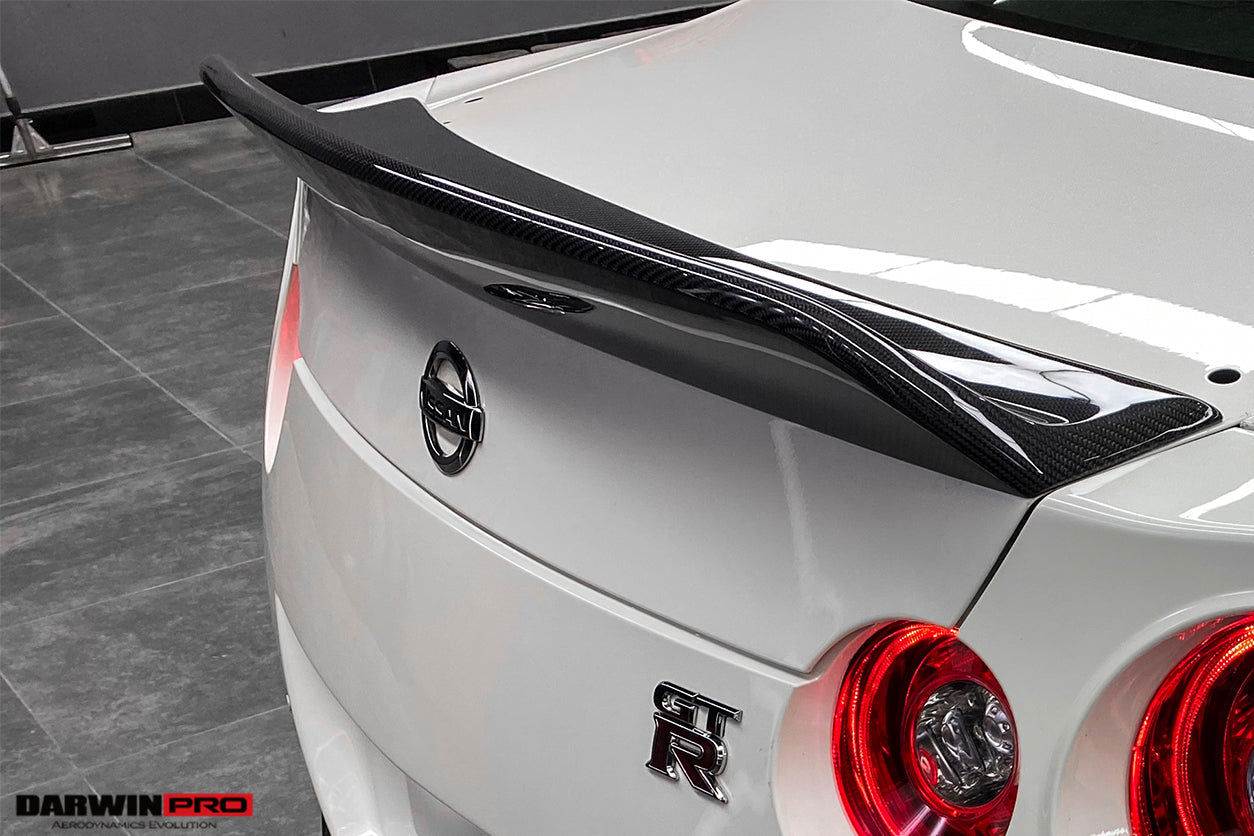 2008-2022 Nissan GTR R35 CBA/DBA/EBA BKSS Style Carbon Fiber Trunk Spoiler - DarwinPRO Aerodynamics
