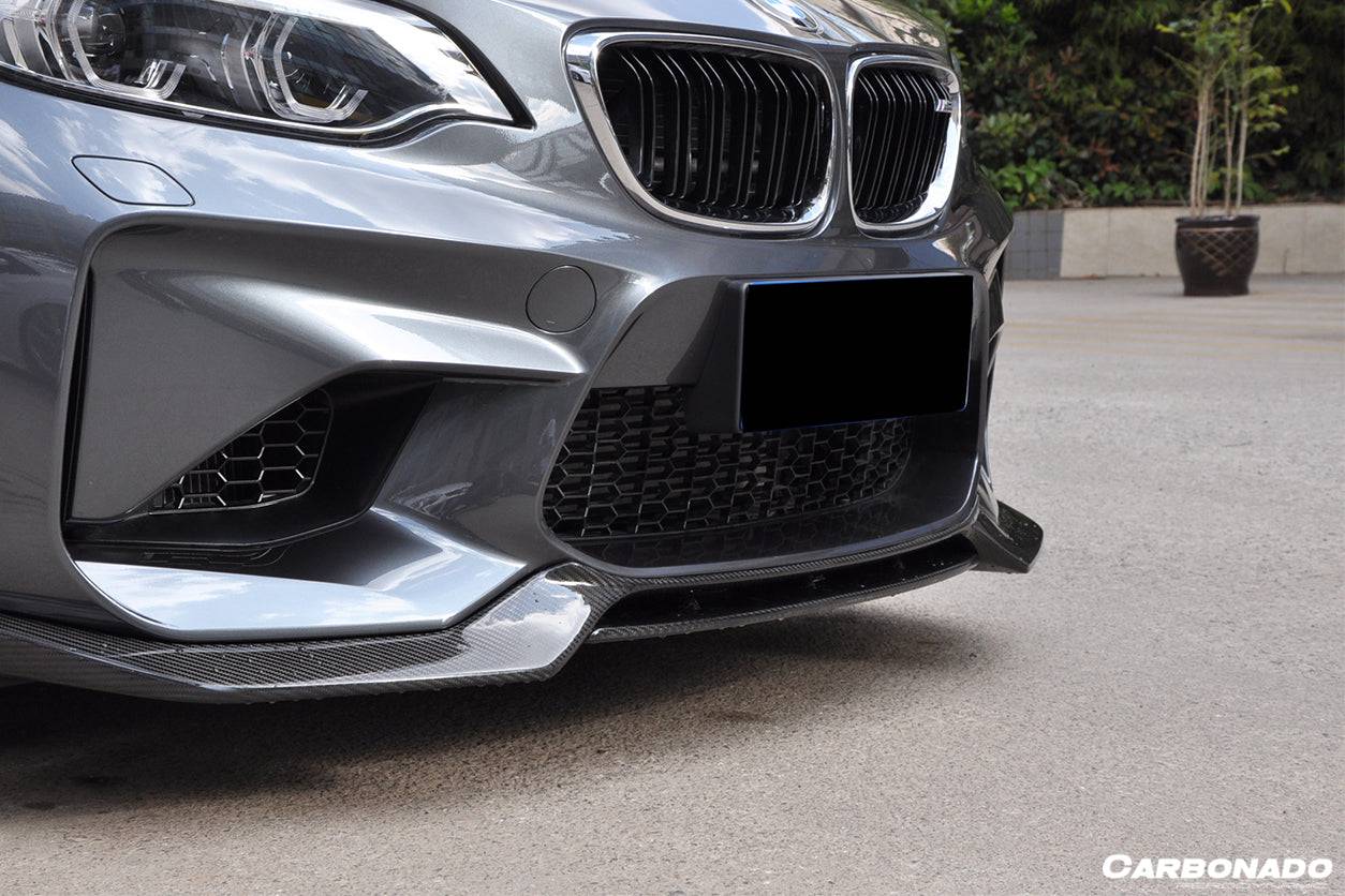 2016-2020 BMW M2 F87 VRS Style Carbon FIber Front Lip - Carbonado
