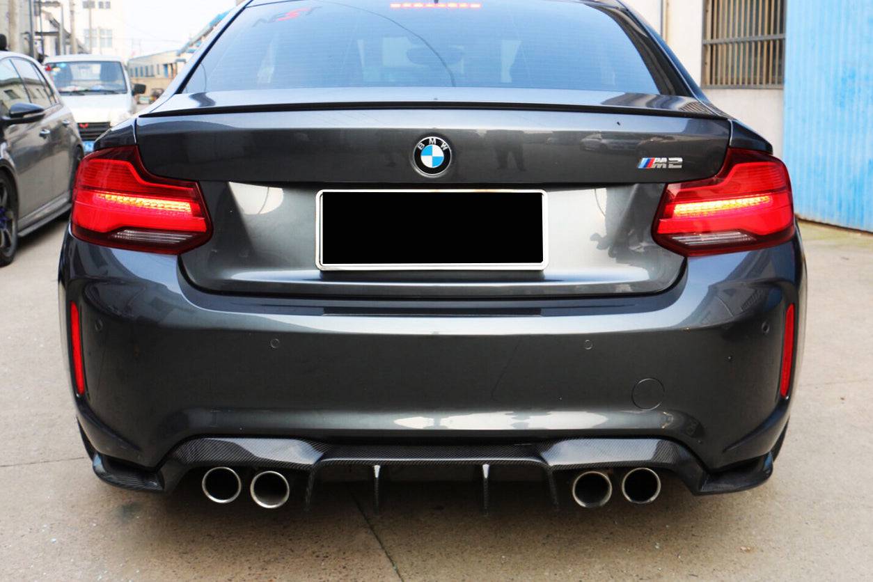 2016-2020 BMW M2 F87 VRS Style Carbon FIber Rear Lip - Carbonado